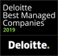 Deloitte Best Managed Companies 2019 award logo